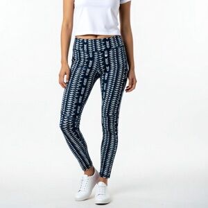 Hollister Navy and White Patterned Leggings